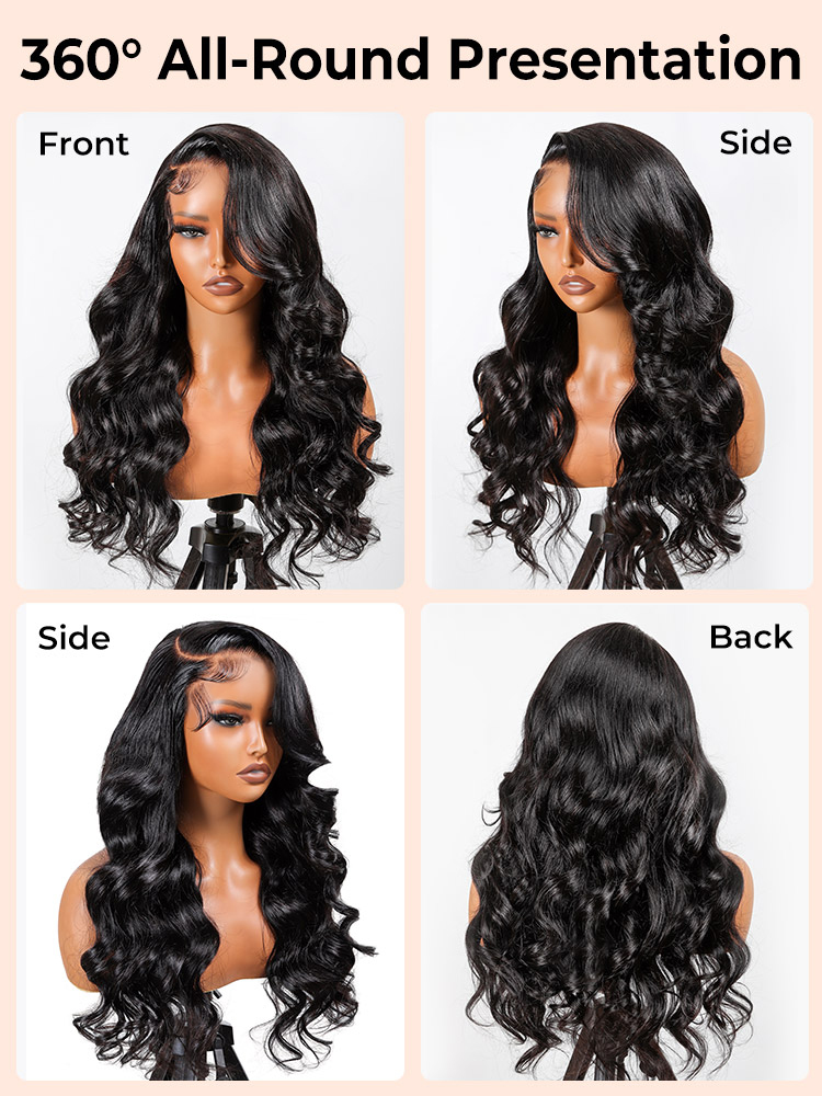 Rent - Brazilian Body Wave 5x5 Closure Natural Black Premium 14A Virgin Human Hair Wig