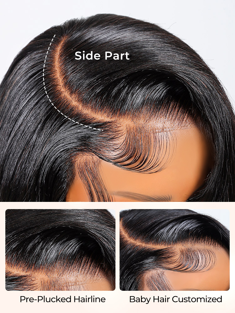 Rent - Brazilian Body Wave 5x5 Closure Natural Black Premium 14A Virgin Human Hair Wig