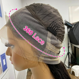 Rent - Brazilian Straight 360 Lace Frontal Natural Black Classic 12A Virgin Human Hair Wig