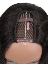 Rent - Brazilian Straight U Part Natural Black Classic 12A Virgin Human Hair Wig