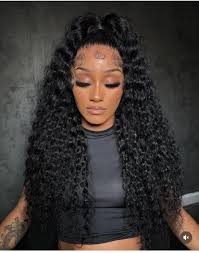Brazilian Curly 360 Lace Frontal Natural Black Premium 14A Virgin Human Hair Wig
