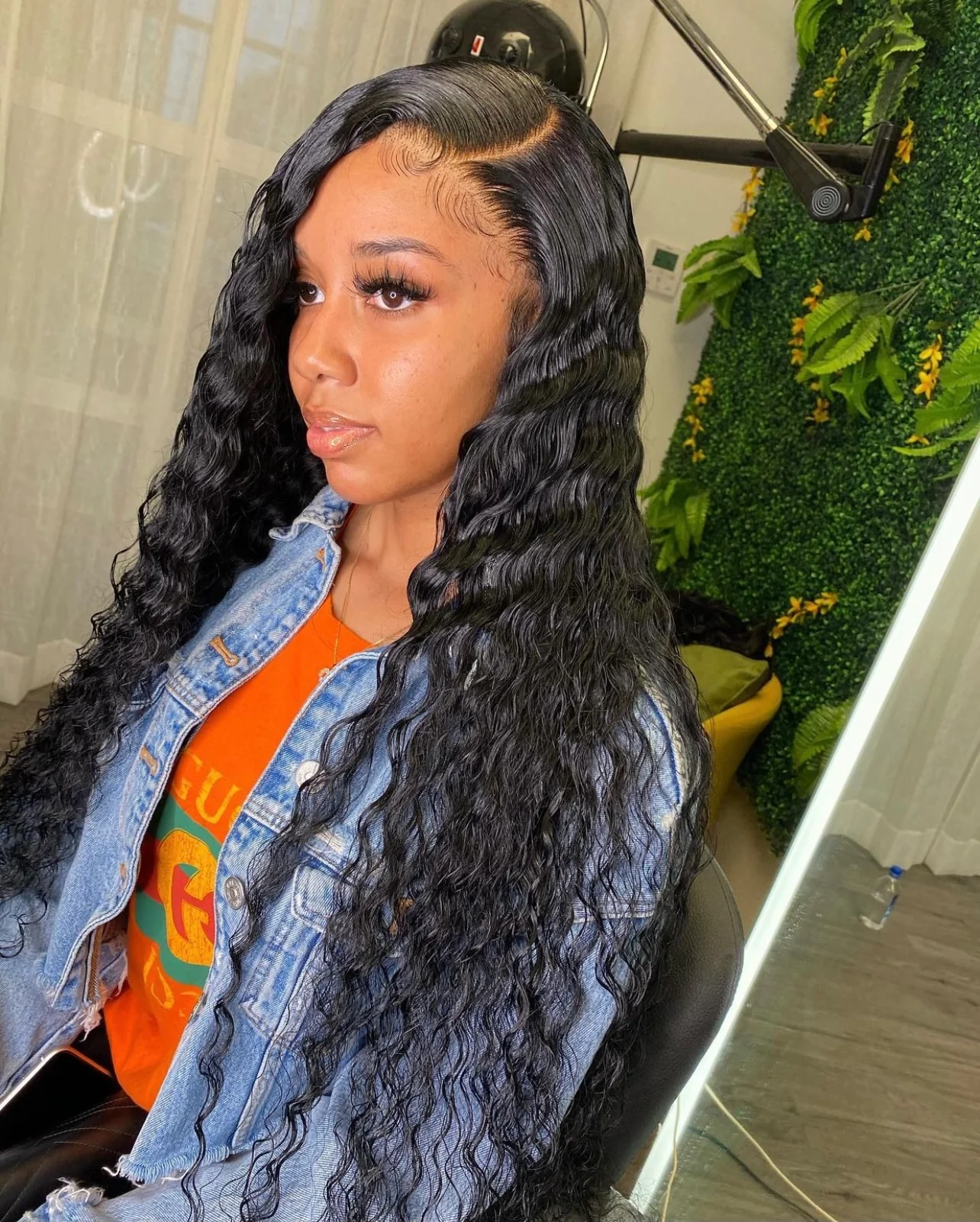 Rent - Brazilian Loose Wave 5x5 Closure Natural Black Classic 12A Virgin Human Hair Wig