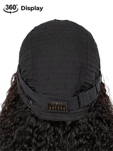 Brazilian Curly Glueless Natural Black Classic 12A Virgin Human Hair Wig